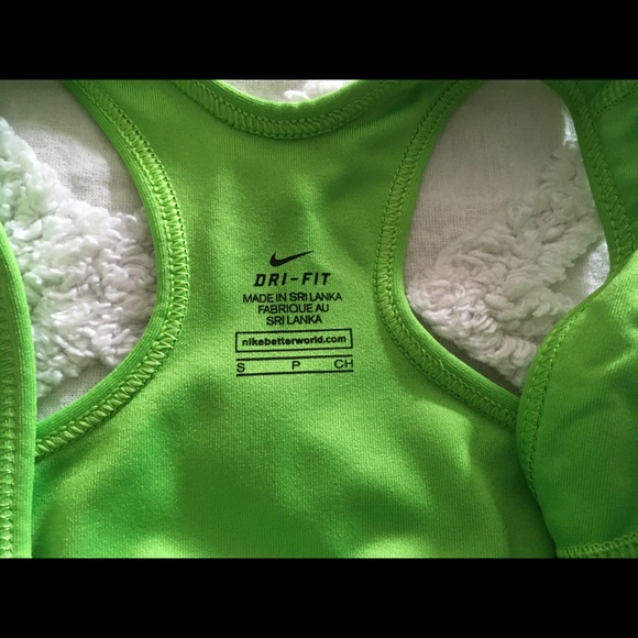 Small lime green Nike sports bra - Picture 4 of 6